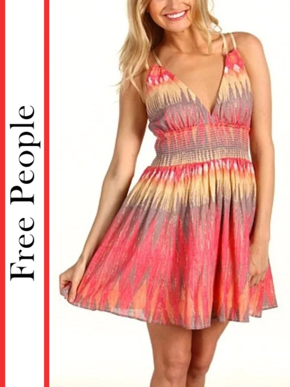 Free People | 'Indian Summer' Multi-Color Patterned Dress